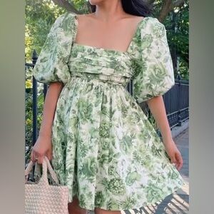 NWOT Abercrombie & Fitch Emerson Puff Sleeve Mini Dress